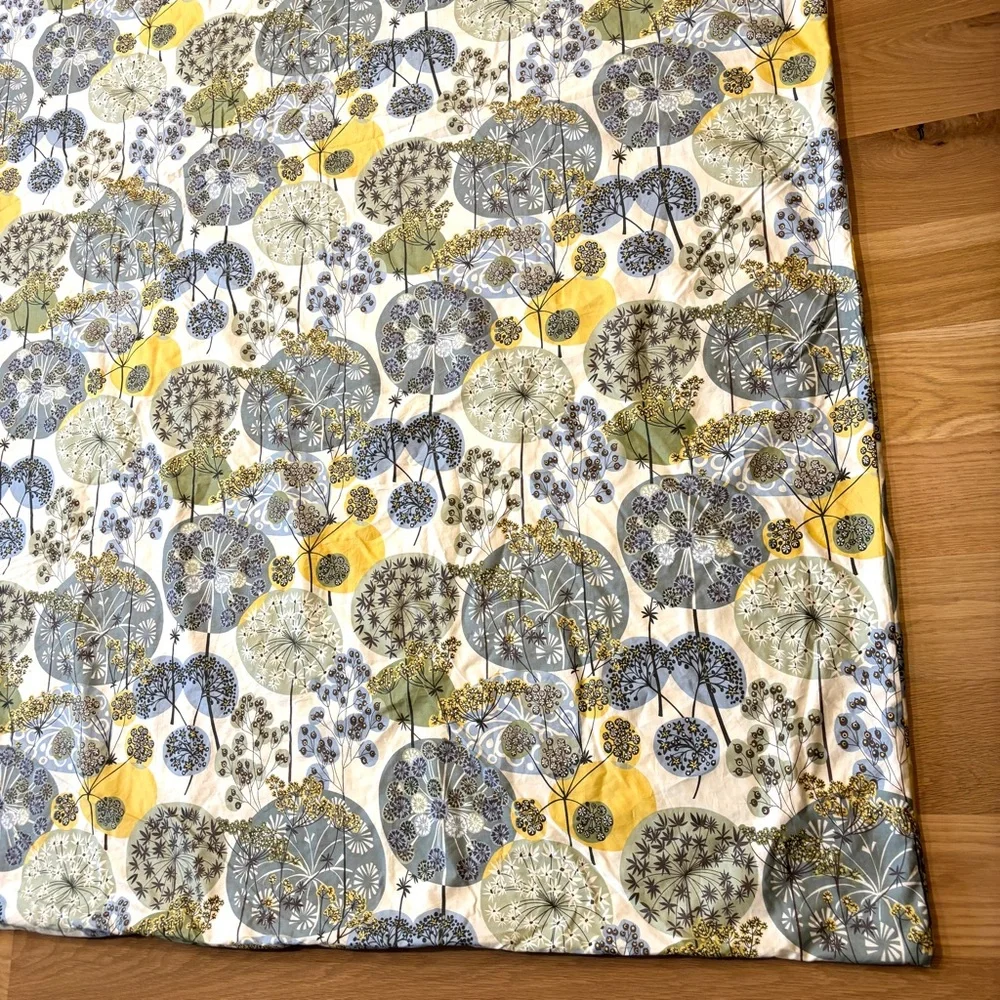 Duvet Cover Garnet Hill Twin Wildflower Dandelion 100% Cotton Soft Cottage